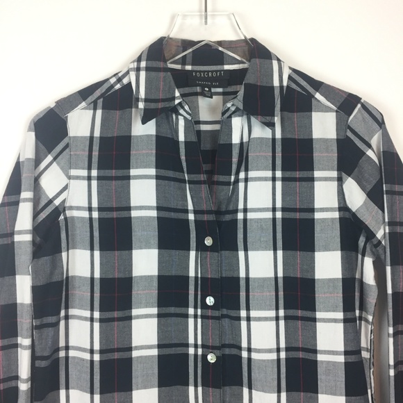 NWOT Foxcroft | Plaid Check Button Down - Picture 2 of 5